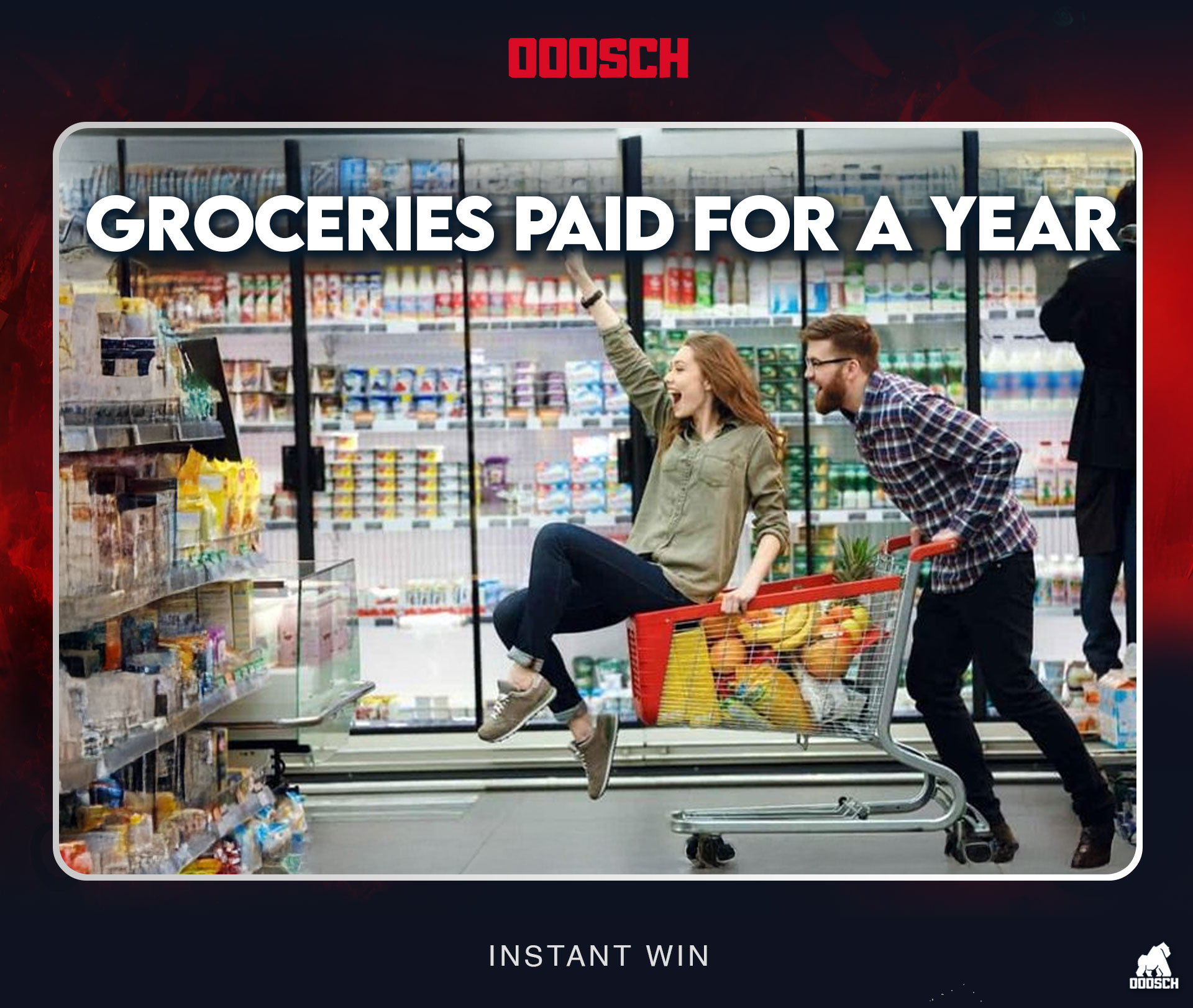 Groceries Paid For A Year 