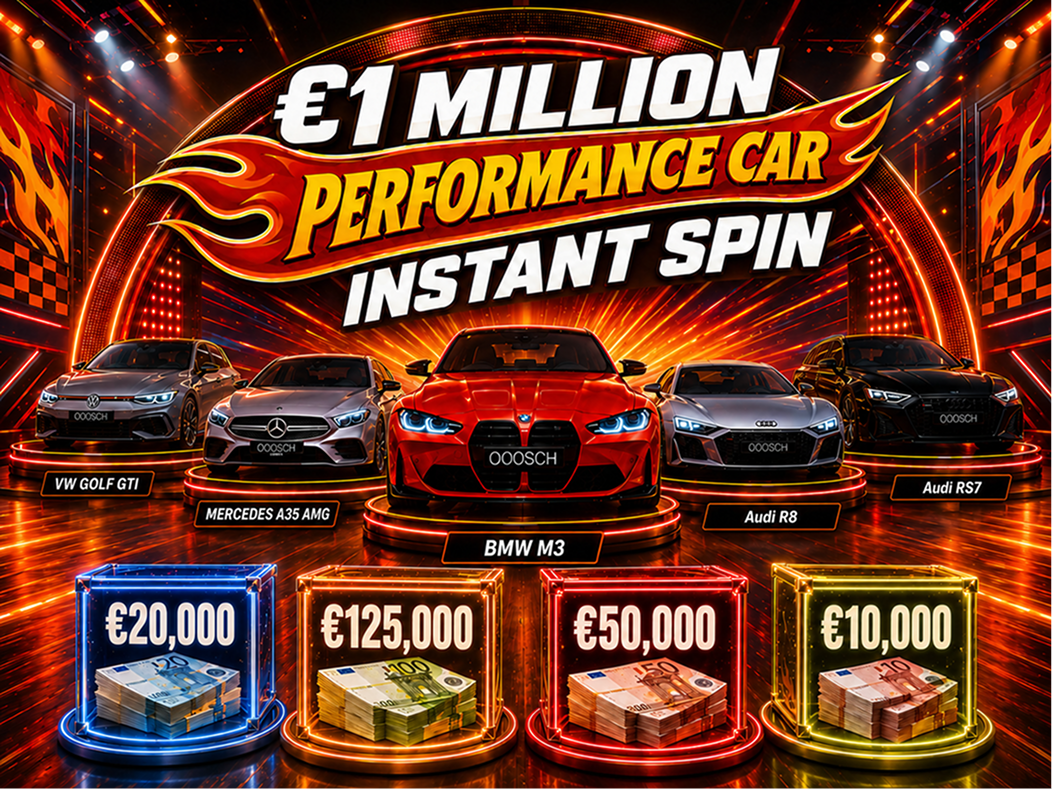 €1 MILLION EURO INSTANT SPIN - Performance Car Edition